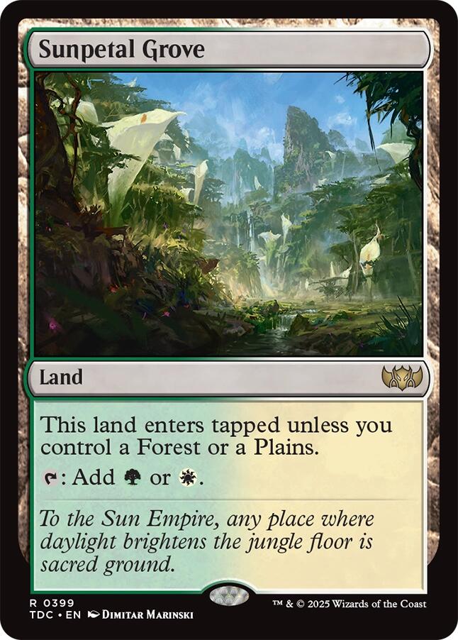 Sunpetal Grove [Tarkir: Dragonstorm Commander] | Spectrum Games