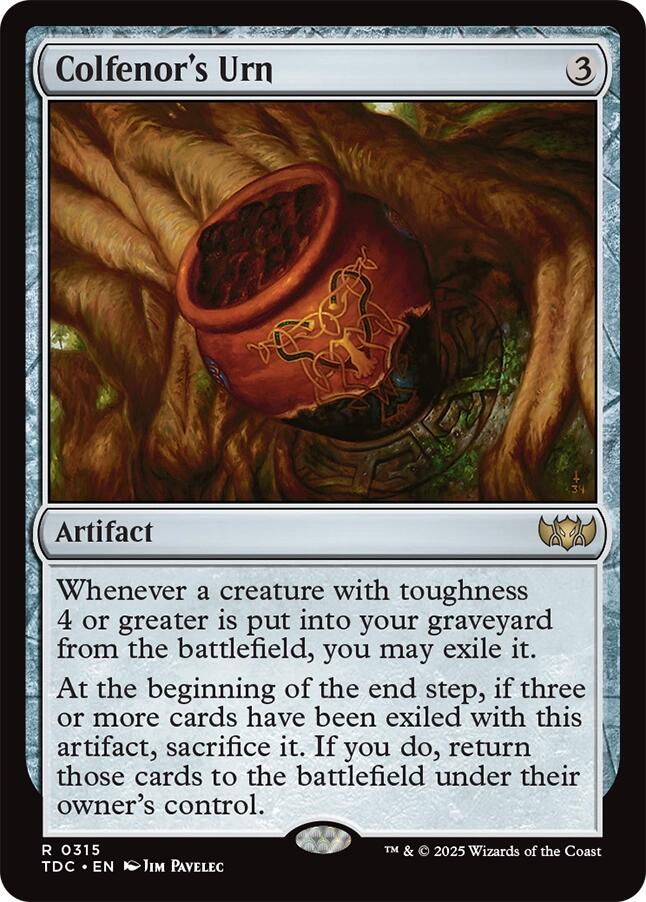 Colfenor's Urn [Tarkir: Dragonstorm Commander] | Spectrum Games