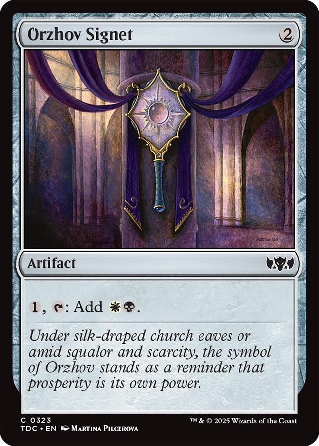 Orzhov Signet [Tarkir: Dragonstorm Commander] | Spectrum Games