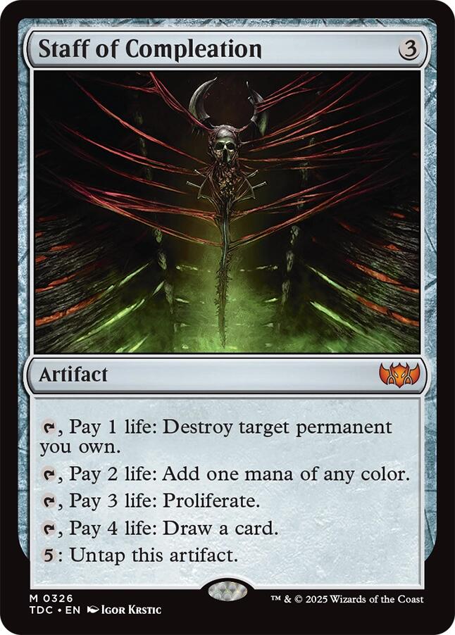 Staff of Compleation [Tarkir: Dragonstorm Commander] | Spectrum Games