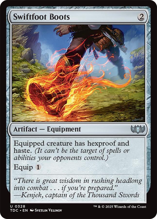 Swiftfoot Boots [Tarkir: Dragonstorm Commander] | Spectrum Games