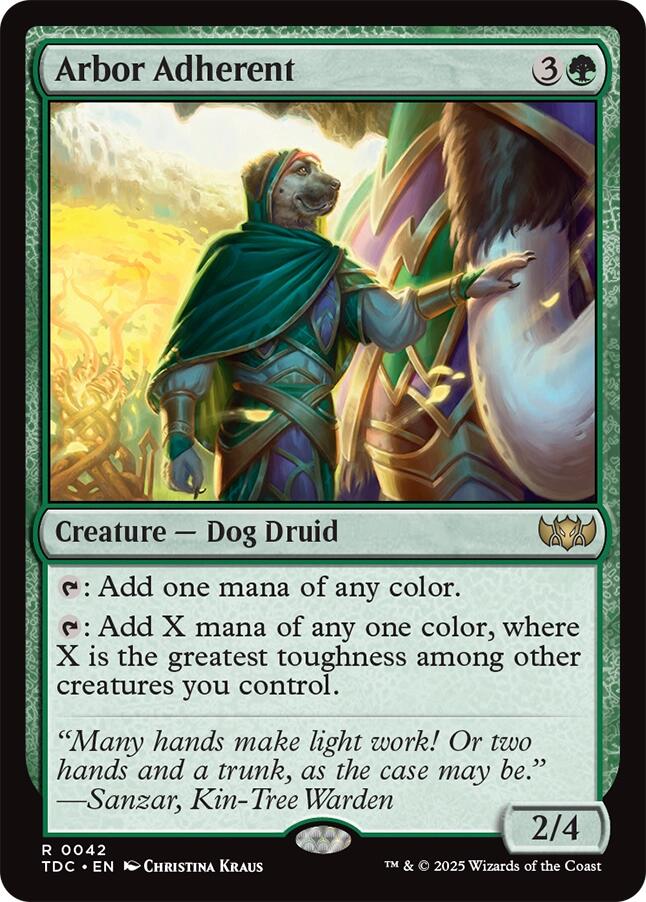 Arbor Adherent [Tarkir: Dragonstorm Commander] | Spectrum Games