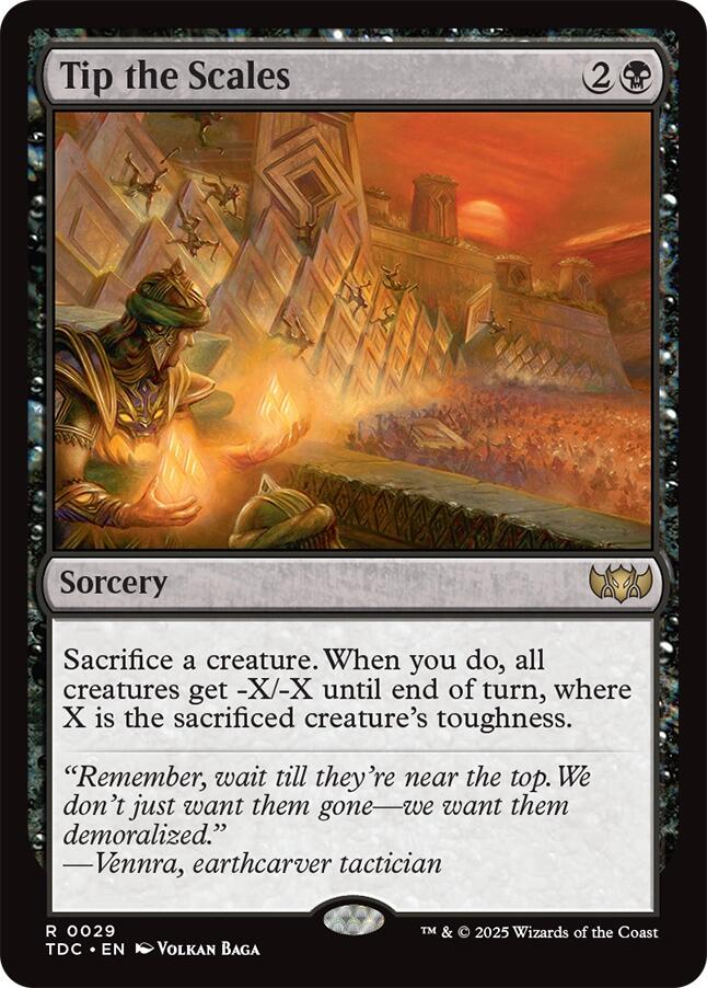 Tip the Scales [Tarkir: Dragonstorm Commander] | Spectrum Games