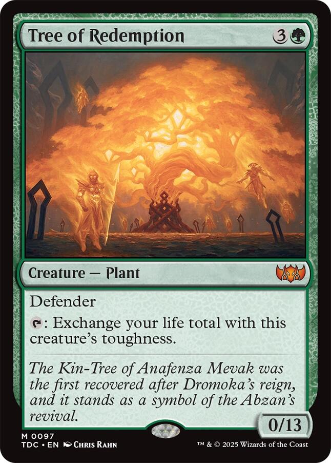 Tree of Redemption [Tarkir: Dragonstorm Commander] | Spectrum Games