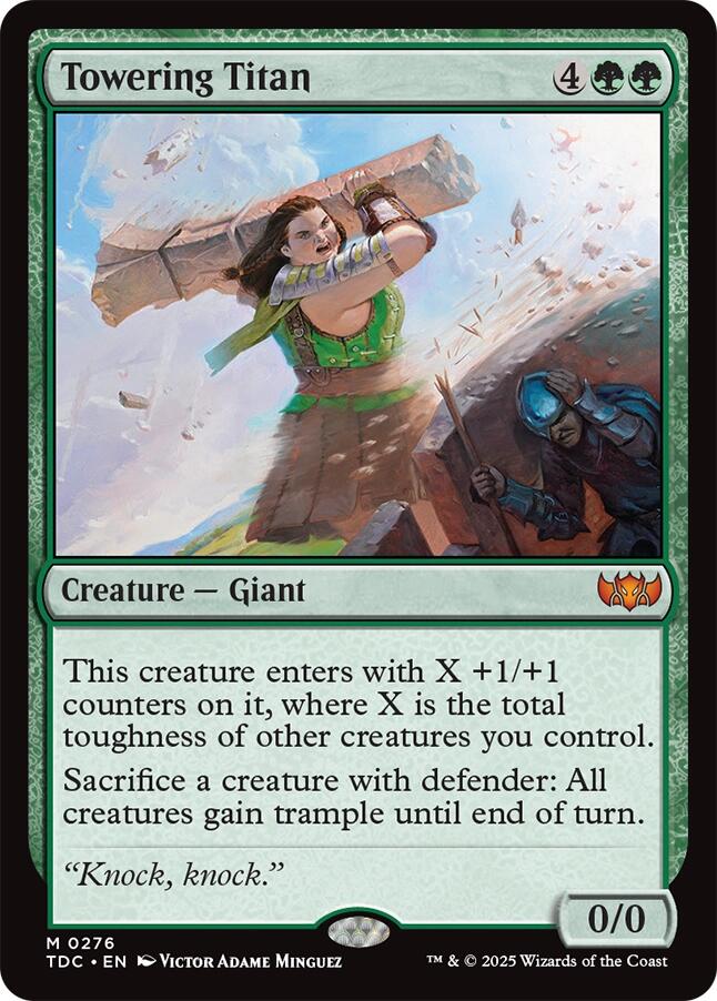 Towering Titan [Tarkir: Dragonstorm Commander] | Spectrum Games