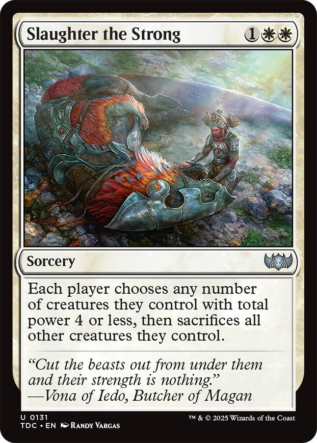 Slaughter the Strong [Tarkir: Dragonstorm Commander] | Spectrum Games