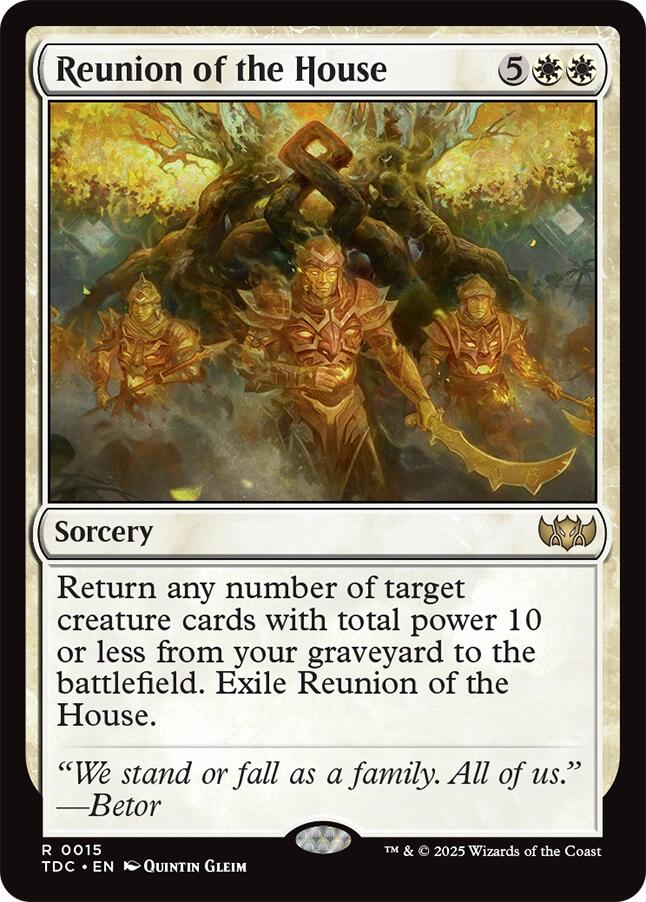 Reunion of the House [Tarkir: Dragonstorm Commander] | Spectrum Games