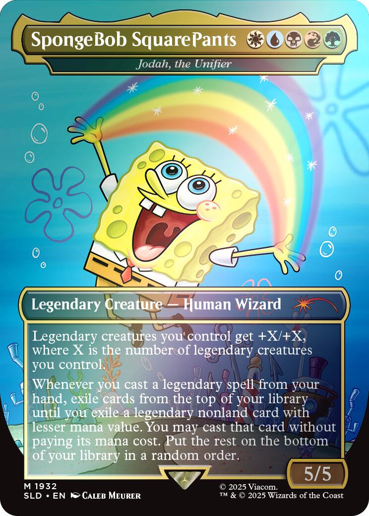 SpongeBob SquarePants - Jodah, the Unifier (Rainbow Foil) [Secret Lair Drop Series] | Spectrum Games
