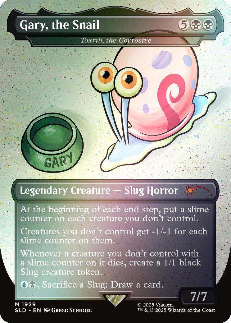 Gary, the Snail - Toxrill, the Corrosive (Rainbow Foil) [Secret Lair Drop Series] | Spectrum Games