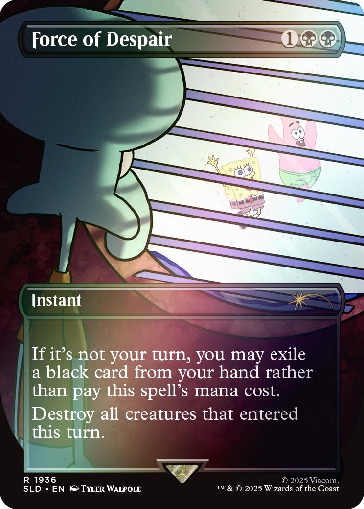 Force of Despair (Rainbow Foil) [Secret Lair Drop Series] | Spectrum Games