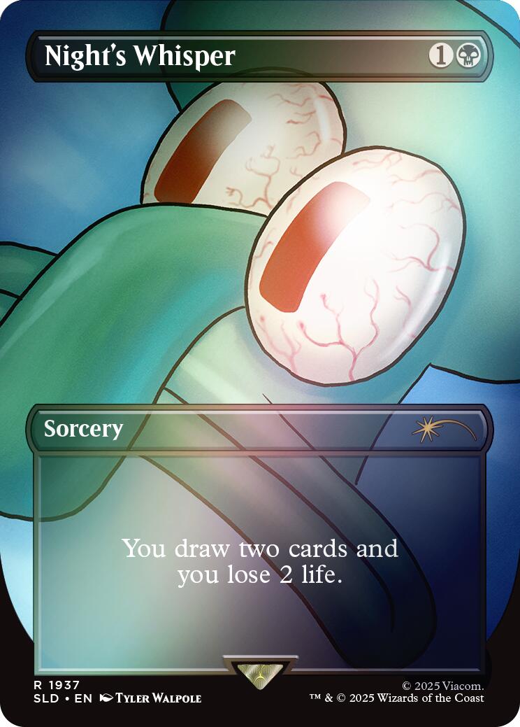 Night's Whisper (Rainbow Foil) [Secret Lair Drop Series] | Spectrum Games