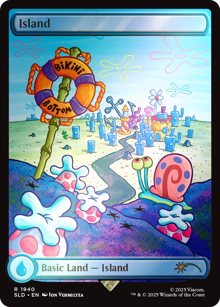 Island (1940) (Rainbow Foil) [Secret Lair Drop Series] | Spectrum Games