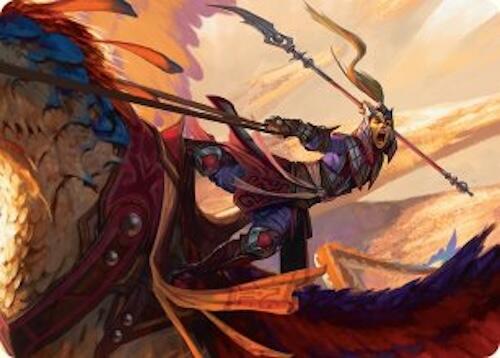 Dragonback Lancer Art Card (3/54) [Tarkir: Dragonstorm Art Series] | Spectrum Games
