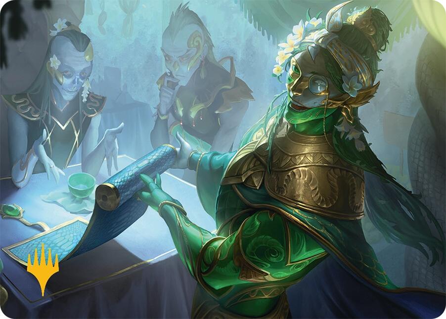 Sibsig Appraiser Art Card (8/54) (Gold-Stamped Signature) [Tarkir: Dragonstorm Art Series] | Spectrum Games