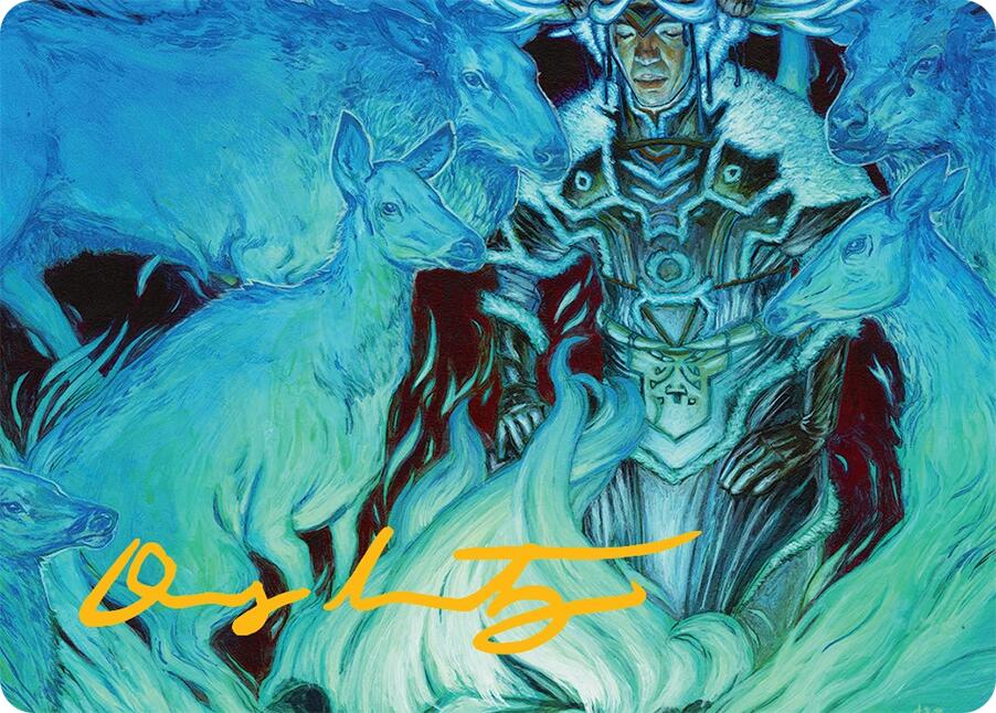 Unending Whisper Art Card (9/54) (Gold-Stamped Signature) [Tarkir: Dragonstorm Art Series] | Spectrum Games