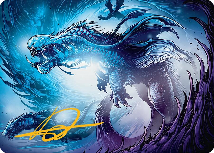 Roiling Dragonstorm Art Card (33/54) (Gold-Stamped Signature) [Tarkir: Dragonstorm Art Series] | Spectrum Games