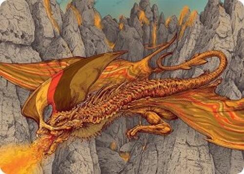 Magmatic Hellkite Art Card (34/54) [Tarkir: Dragonstorm Art Series] | Spectrum Games