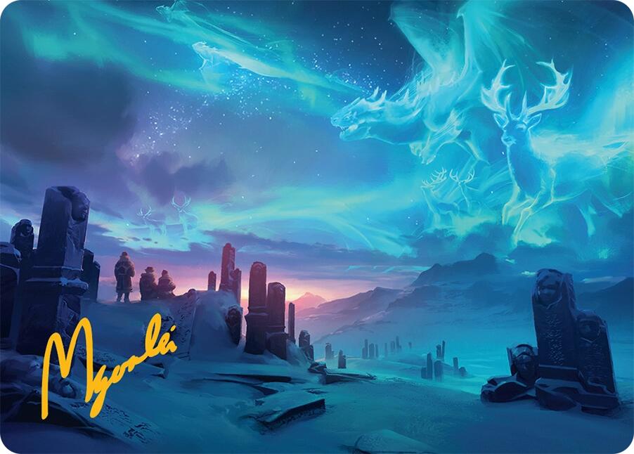 Auroral Procession Art Card (20/54) (Gold-Stamped Signature) [Tarkir: Dragonstorm Art Series] | Spectrum Games