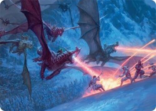 Dragonback Assault Art Card (22/54) [Tarkir: Dragonstorm Art Series] | Spectrum Games