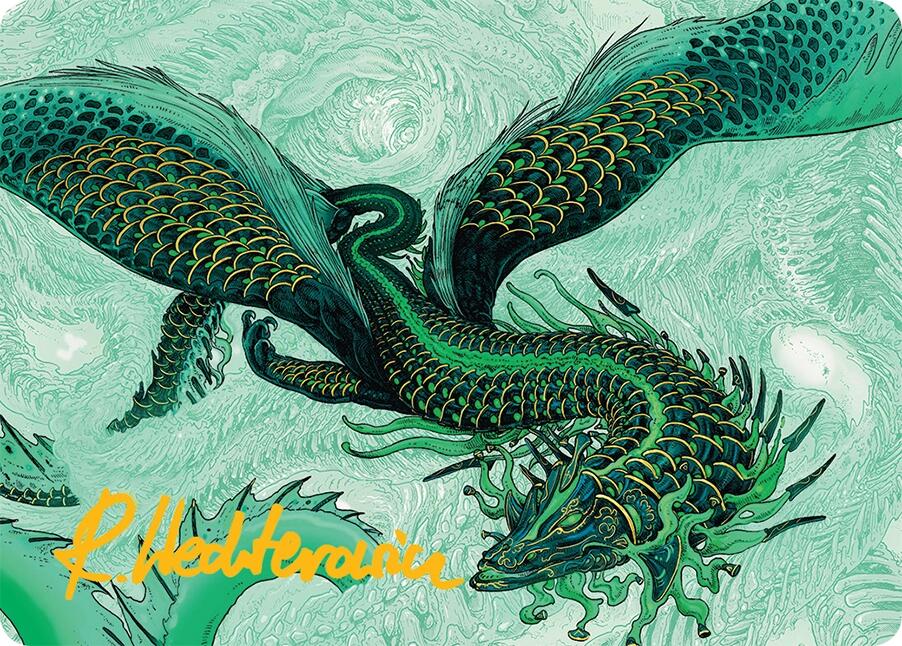 Teval, Arbiter of Virtue Art Card (38/54) (Gold-Stamped Signature) [Tarkir: Dragonstorm Art Series] | Spectrum Games