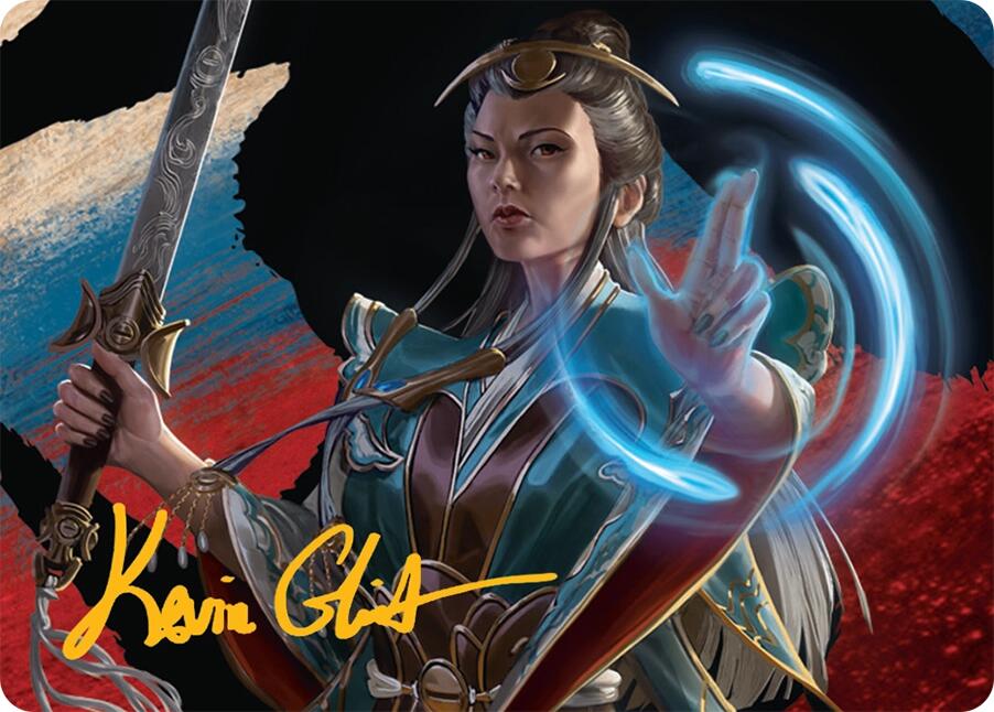 Narset, Jeskai Waymaster Art Card (44/54) (Gold-Stamped Signature) [Tarkir: Dragonstorm Art Series] | Spectrum Games