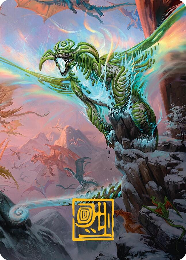 Ureni of the Unwritten Art Card (51/54) (Gold-Stamped Signature) [Tarkir: Dragonstorm Art Series] | Spectrum Games