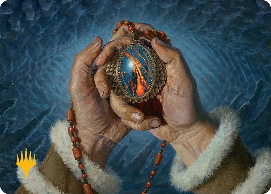 Mox Jasper Art Card (28/54) (Gold-Stamped) [Tarkir: Dragonstorm Art Series] | Spectrum Games