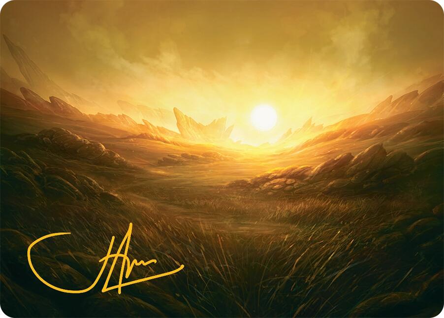 Plains Art Card (31/54) (Gold-Stamped Signature) [Tarkir: Dragonstorm Art Series] | Spectrum Games