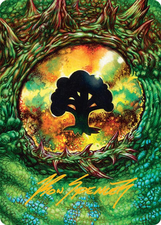 Forest Art Card (32/54) (Gold-Stamped Signature) [Tarkir: Dragonstorm Art Series] | Spectrum Games