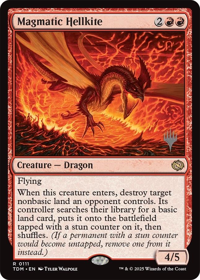 Magmatic Hellkite [Tarkir: Dragonstorm Promos] | Spectrum Games