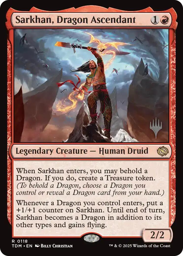 Sarkhan, Dragon Ascendant [Tarkir: Dragonstorm Promos] | Spectrum Games