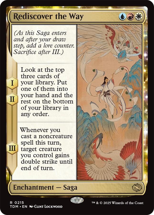 Rediscover the Way [Tarkir: Dragonstorm Promos] | Spectrum Games