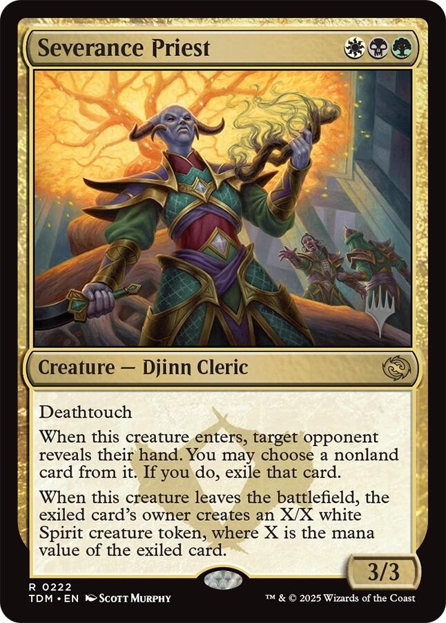 Severance Priest [Tarkir: Dragonstorm Promos] | Spectrum Games