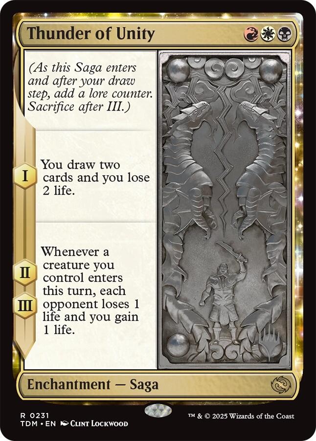 Thunder of Unity [Tarkir: Dragonstorm Promos] | Spectrum Games