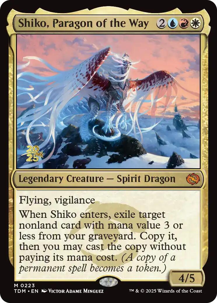 Shiko, Paragon of the Way [Tarkir: Dragonstorm Prerelease Promos] | Spectrum Games