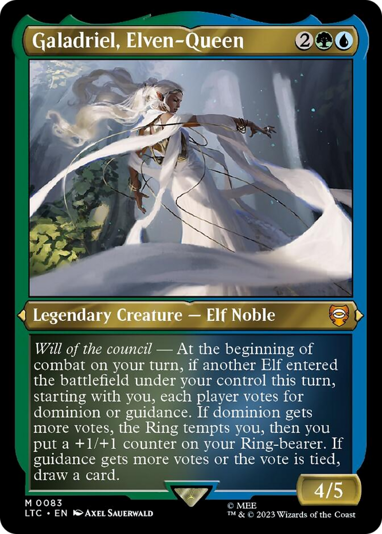 Galadriel, Elven-Queen (Display Commander) [The Lord of the Rings: Tales of Middle-Earth Commander] | Spectrum Games