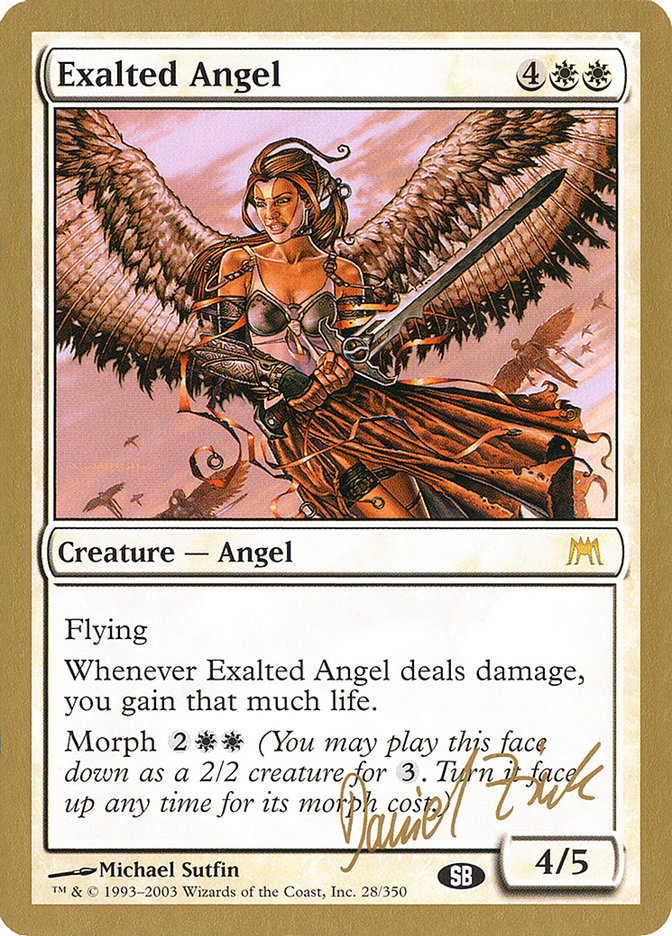 Exalted Angel (Daniel Zink) (SB) [World Championship Decks 2003] | Spectrum Games