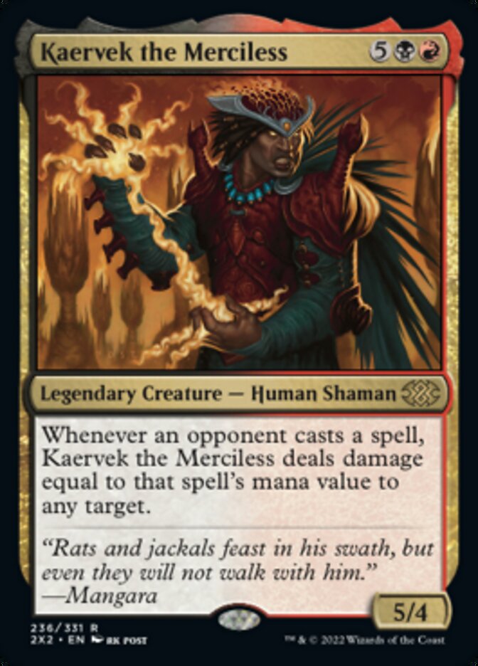 Kaervek the Merciless [Double Masters 2022] | Spectrum Games