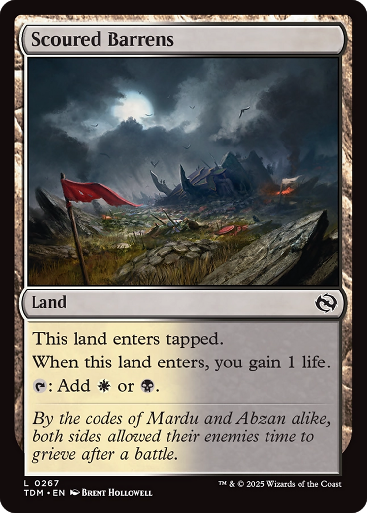 Scoured Barrens [Tarkir: Dragonstorm] | Spectrum Games