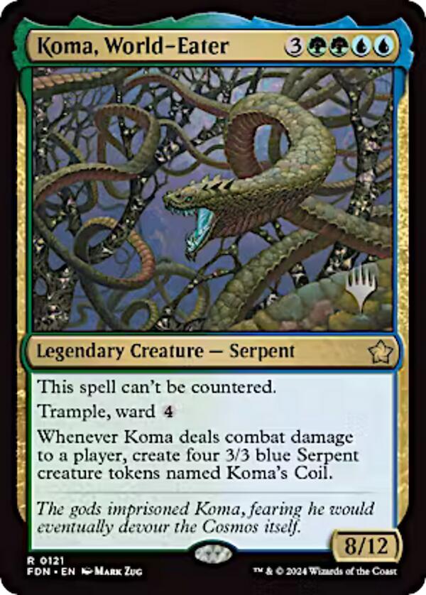 Koma, World-Eater (Promo Pack) [Aetherdrift Promos] | Spectrum Games