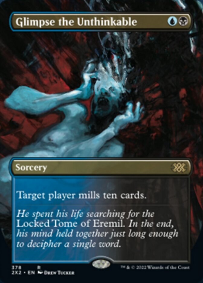 Glimpse the Unthinkable (Borderless Alternate Art) [Double Masters 2022] | Spectrum Games