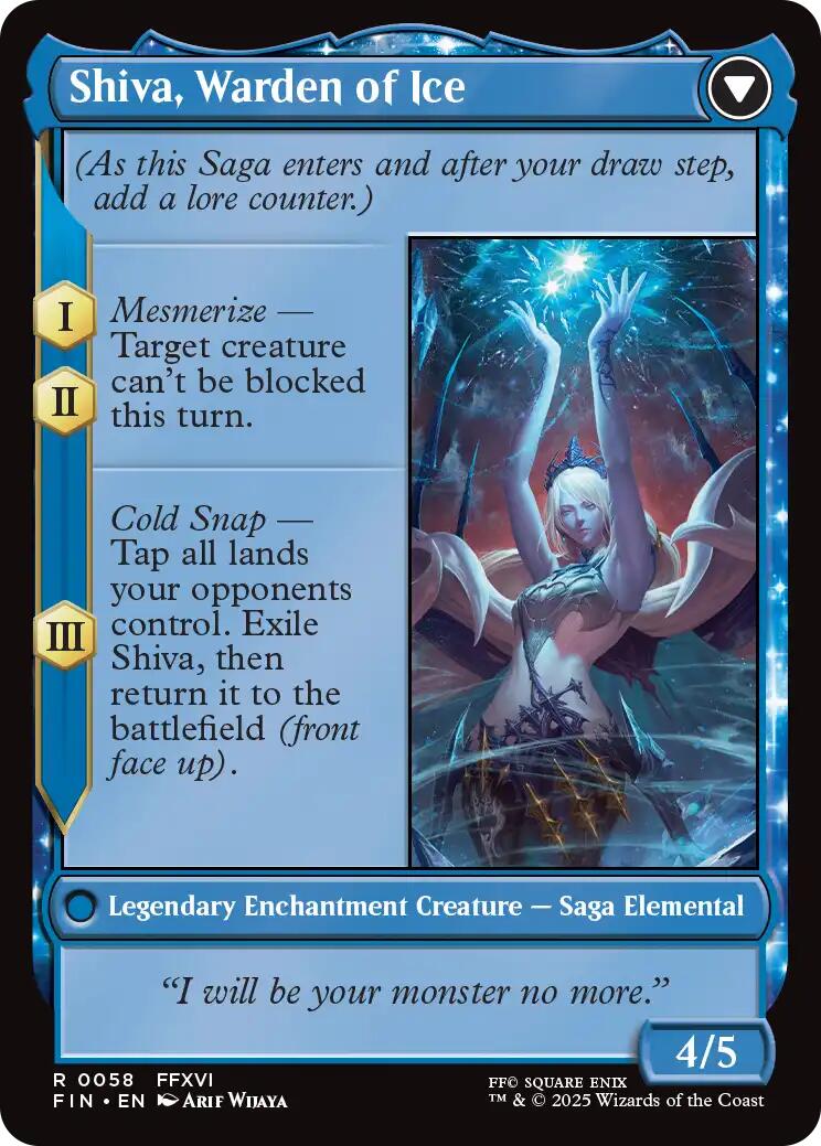 Jill, Shiva's Dominant // Shiva, Warden of Ice [FINAL FANTASY] | Spectrum Games