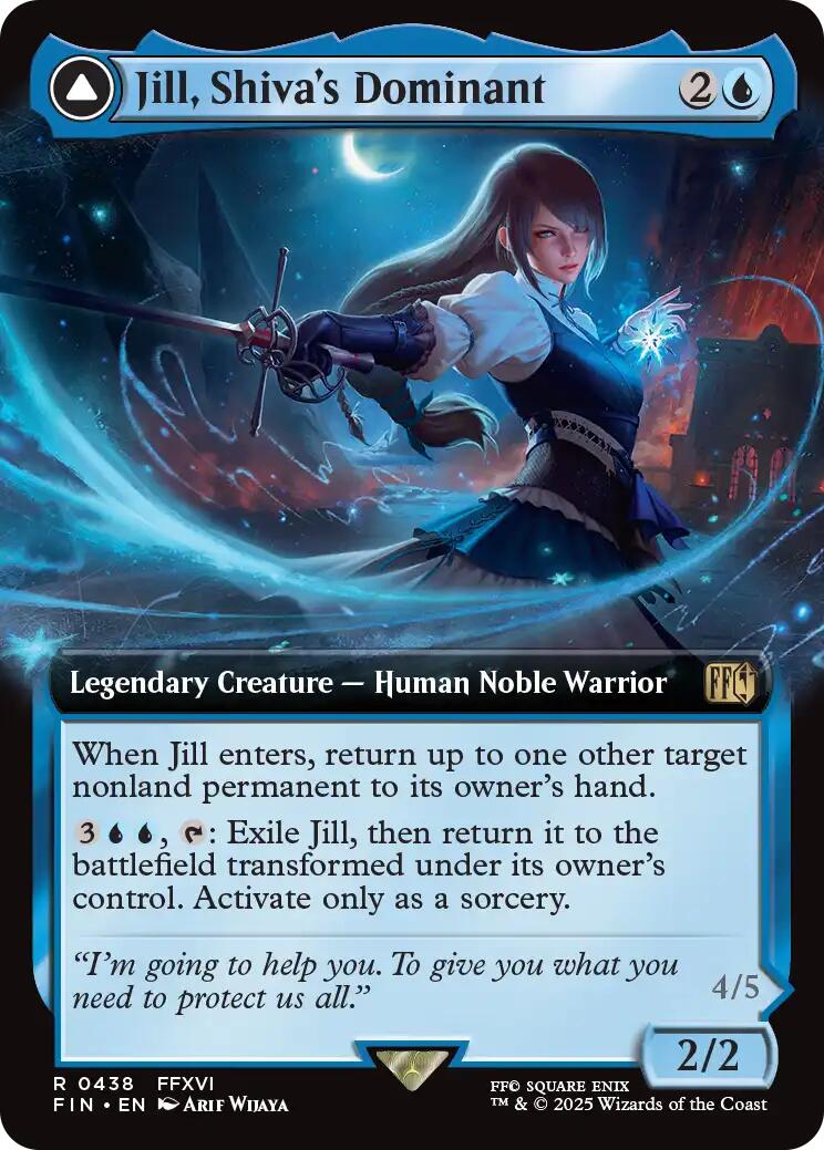 Jill, Shiva's Dominant // Shiva, Warden of Ice (Extended Art) [FINAL FANTASY] | Spectrum Games