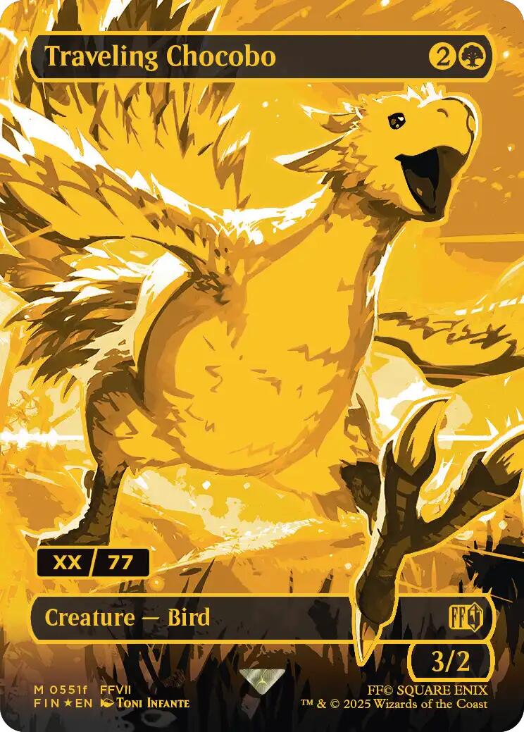 Traveling Chocobo (Borderless) (Serial Numbered) [FINAL FANTASY] | Spectrum Games
