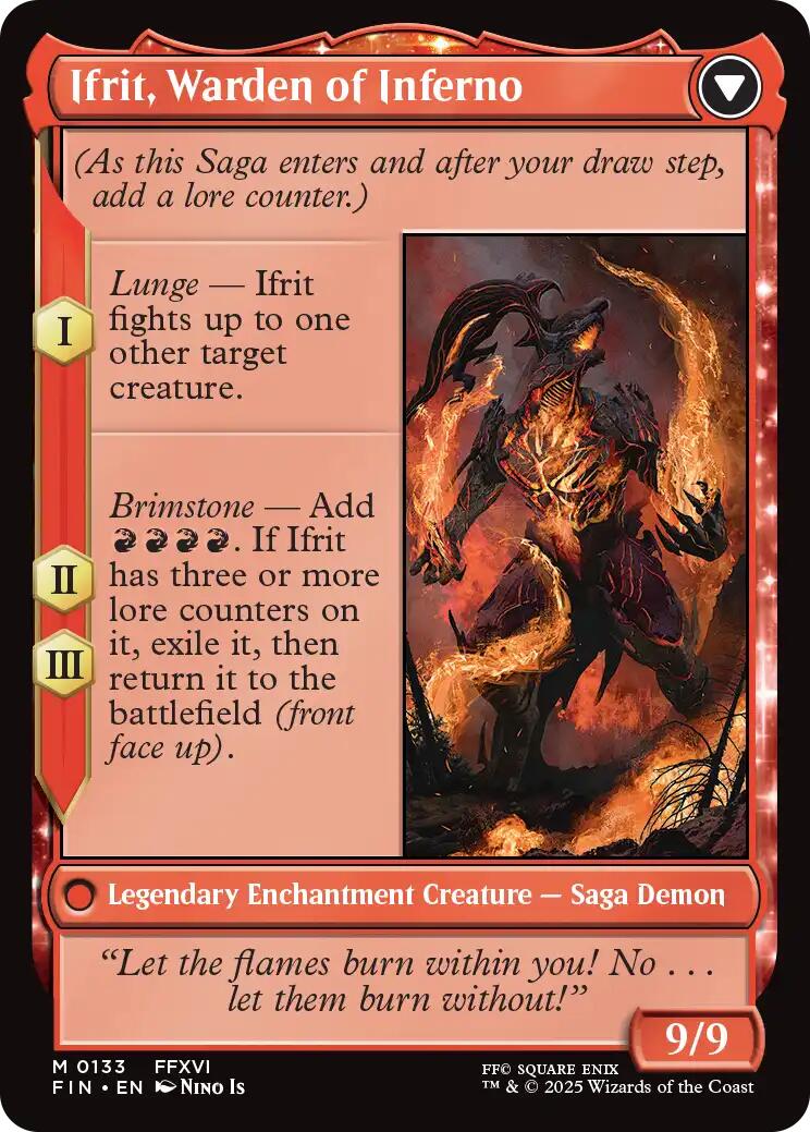 Clive, Ifrit's Dominant // Ifrit, Warden of Inferno [FINAL FANTASY] | Spectrum Games