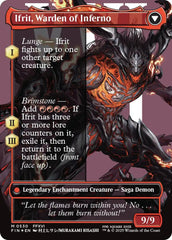Clive, Ifrit's Dominant // Ifrit, Warden of Inferno (Borderless) (Surge Foil) [FINAL FANTASY] | Spectrum Games