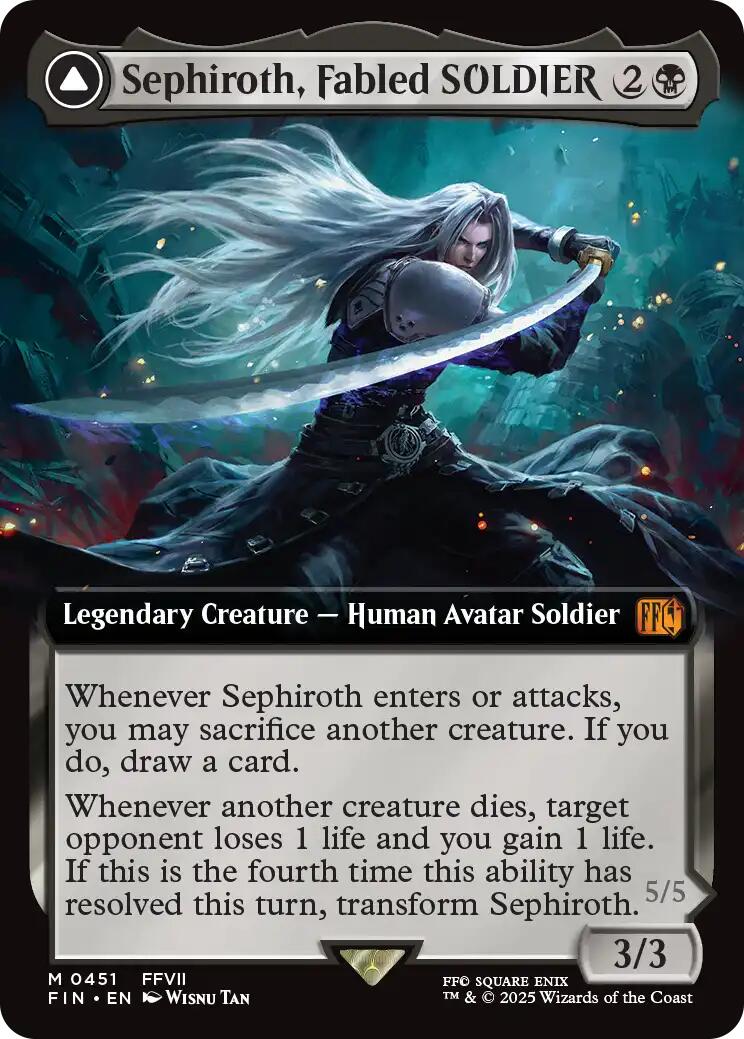 Sephiroth, Fabled SOLDIER // Sephiroth, One-Winged Angel (Extended Art) [FINAL FANTASY] | Spectrum Games