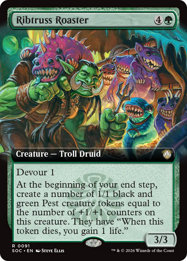 Ribtruss Roaster (Extended Art) [Secrets of Strixhaven Commander] | Spectrum Games