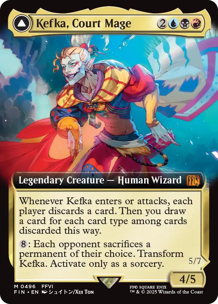 Kefka, Court Mage // Kefka, Ruler of Ruin (Extended Art) [FINAL FANTASY] | Spectrum Games