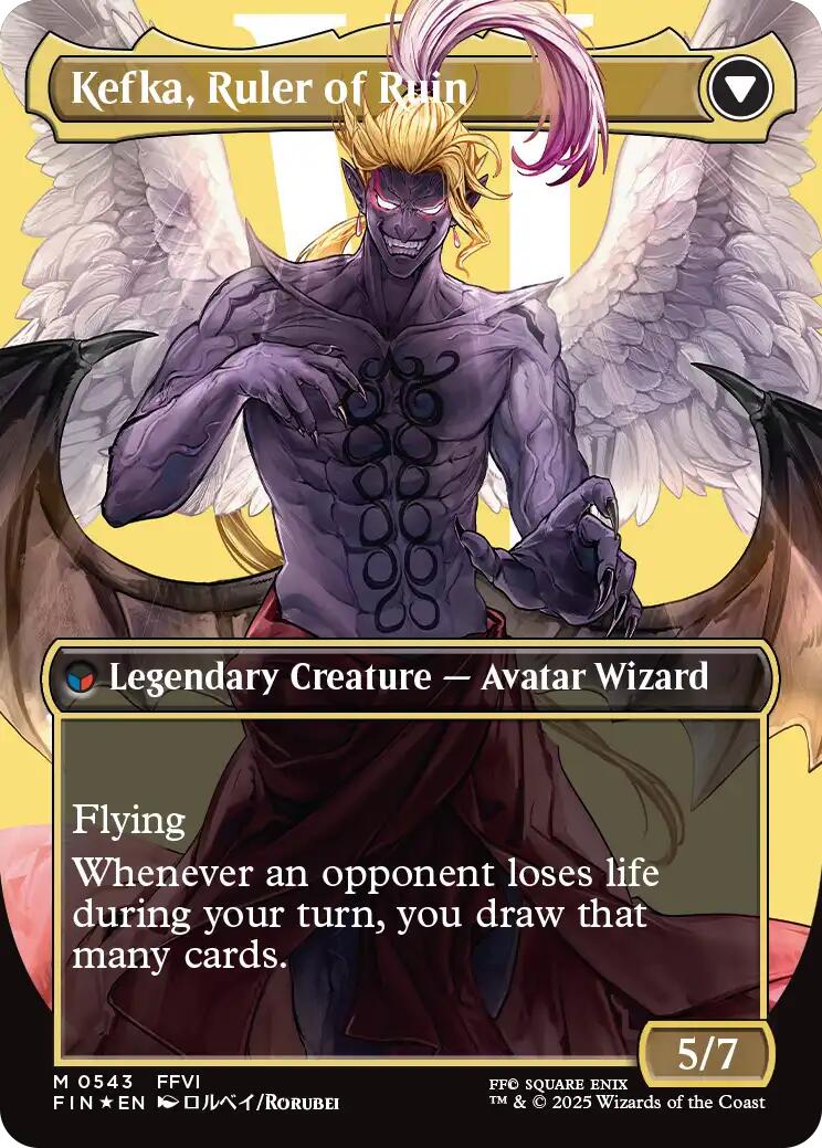 Kefka, Court Mage // Kefka, Ruler of Ruin (Borderless) (Surge Foil) [FINAL FANTASY] | Spectrum Games